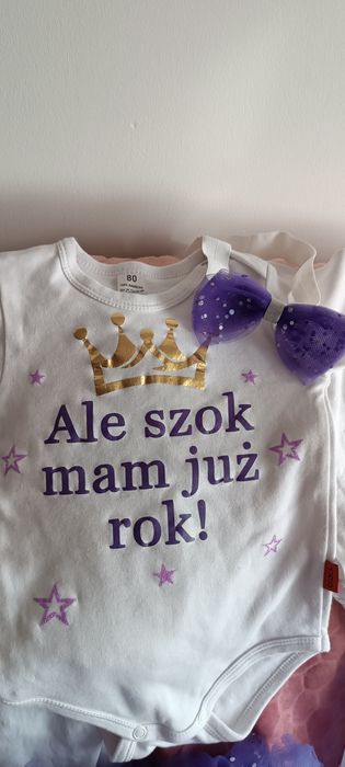 Ubranko na roczek dla dziewczynki i rodziców