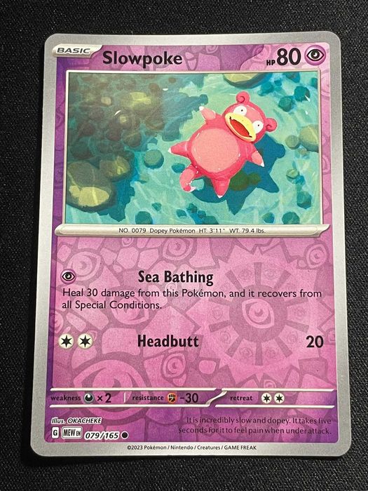 Carta Pokémon 151 Slowpoke 79/165