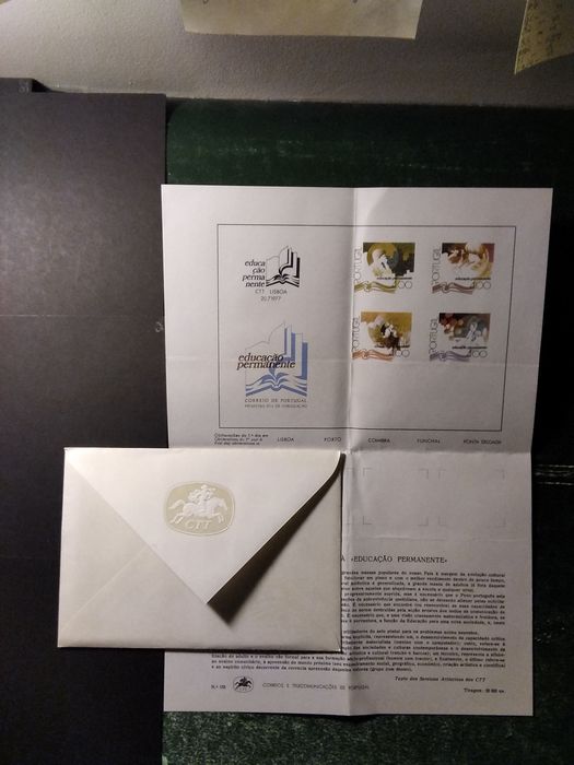 1977 FDC Educação Permanente MNH **