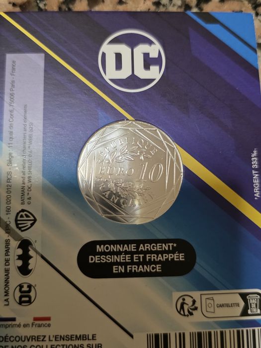 Caixa de coleção oficial  de moedas de prata e ouro DC Comics de 2025