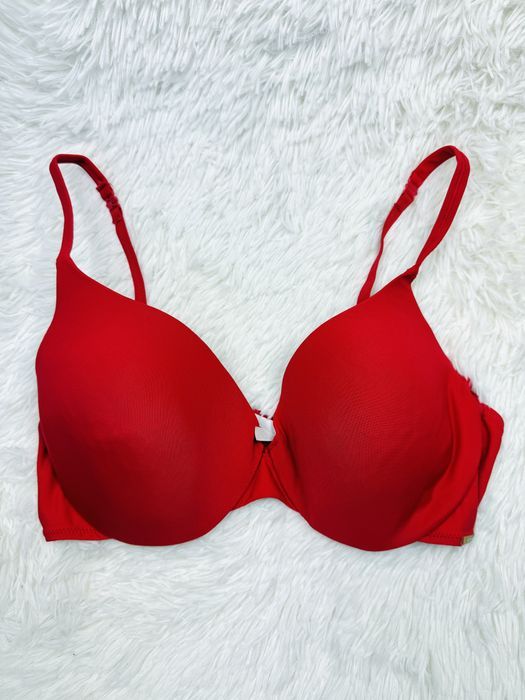 Biustonosz usztywniany 85D czerwony