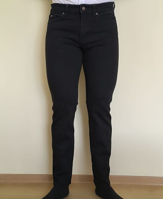 Czarne dżinsy Stretch Hugo Boss