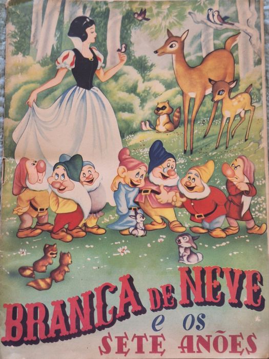 Álbum cromos "Branca de Neve e os sete anões" anos 50