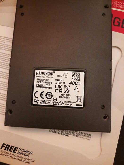 Продам SSD  480GB Kingston