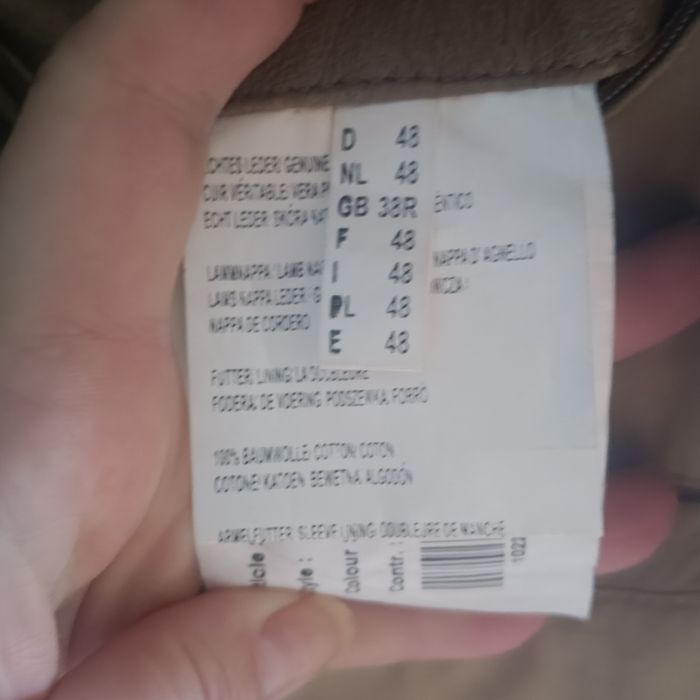 Męska skórzana kurtka TRAPPER – Styl Militarny/Pilotka – Rozmiar 48 (M)