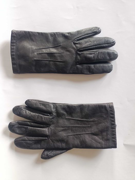Перчатки кожаные женские L размер, M&S кожа тонкая, мягкая