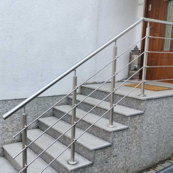 Balustrada Barierka Poręcz ze Stali Nierdzewnej PEŁNY SYSTEM MONTAŻOWY WYSYŁKA DOSTAWA