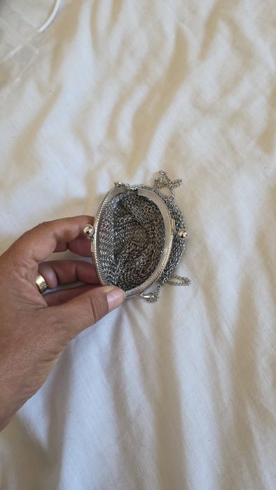 Bolsa prateada moedas, estilo medieval