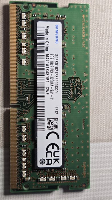 Zestaw pamięci RAM Samsung do laptopów 2×8gb.
