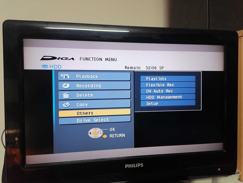 Nagrywarka Panasonic DMR-EX72S HDD160GB pilot HDMI