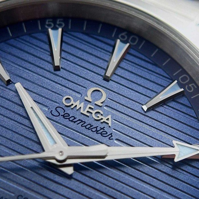 чоловічий наручний годинник Omega Seamaster 150m Aqua Terra Summer Blue