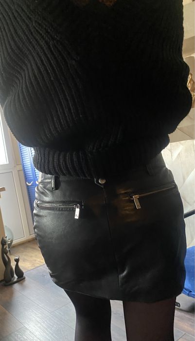 Юбка кожа EXTE,великолепная