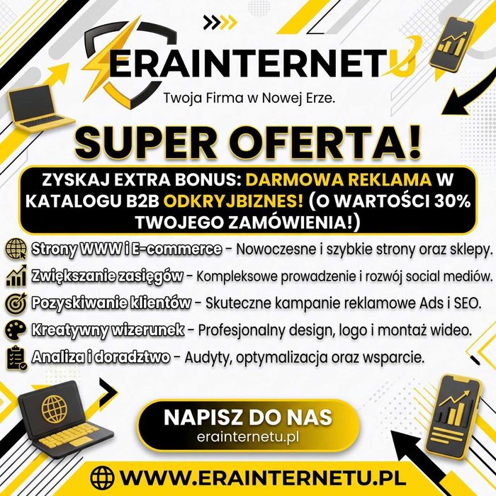 Strony WWW, Sklepy, Grafika i SEO. Zdobędziemy dla Ciebie klientów.