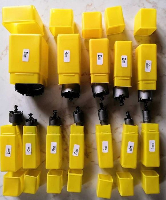 12 brocas craneanas para metal e madeira