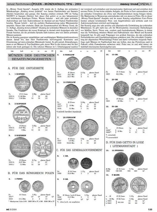 Polónia - - - Catálogo de Moedas da Polónia - - - - - Livro de Moedas