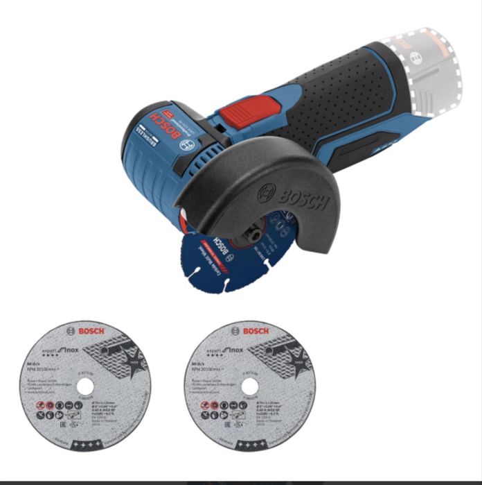 Акумуляторна кутова шліфмашина Bosch GWS 12V-76 Professional без акб та з/п