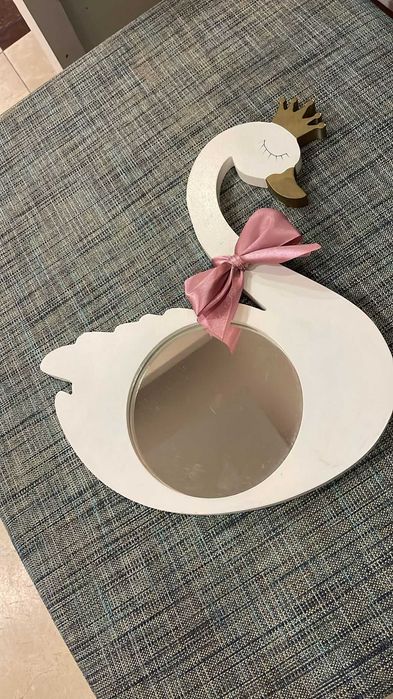 Espelho cisne decoracão criança