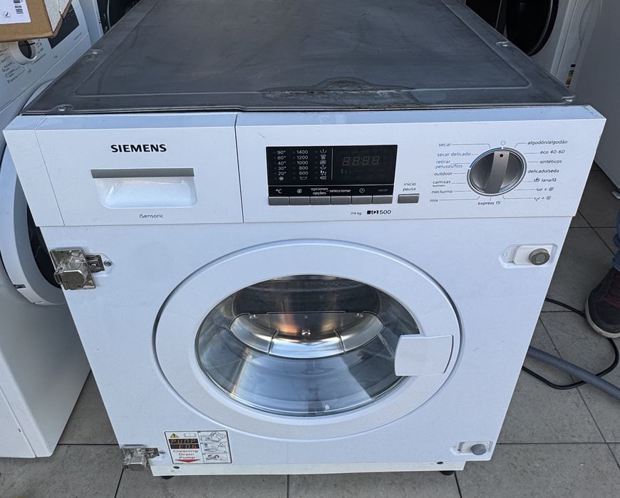 Máquina de Lavar e Secar Roupa Encastre Siemens iQ500  , 7/4kg 1400rpm