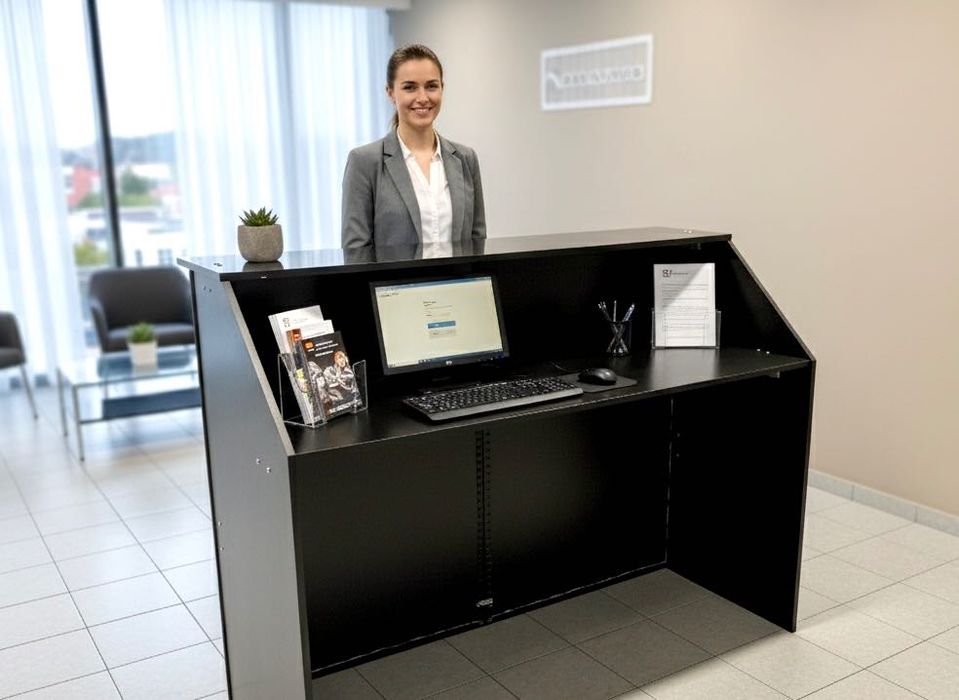 NOWA Recepcja / Lada Sklepowa / Sprzedażowa / Kosmetyczna / 150cm