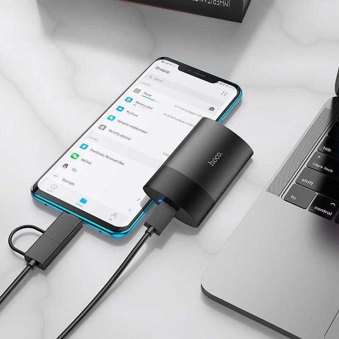 Портативный внешний накопитель HOCO UD12 256GB накопичувач диск SSD
