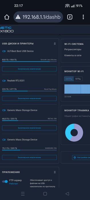 Роутер NETIS N6 AX1800 WiFi6 прошивка Keenetic AX1800
