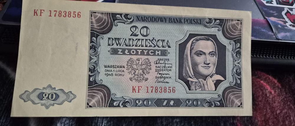 Banknot 20 zł z 1948 r