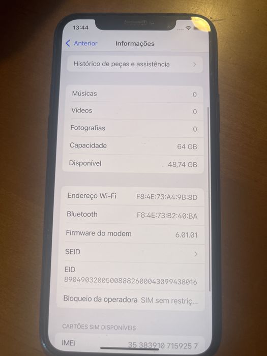 Iphone 11 pro de 64 gigas na caixa