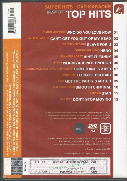 KARAOKE - Best of Top Hits (DVD)