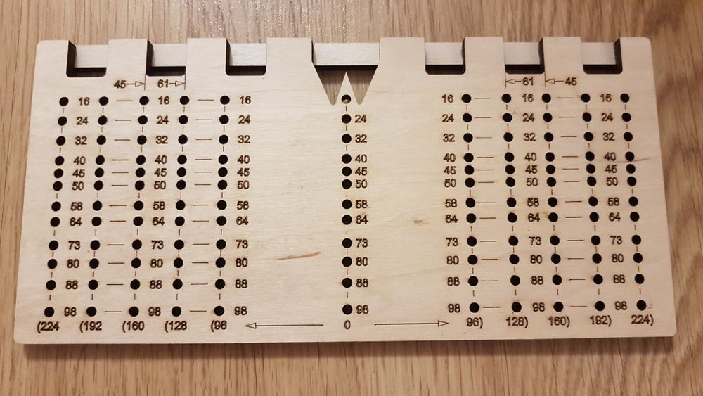 Шаблон для для разметки мебельных ручек.