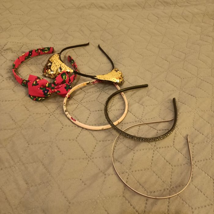 Nowe opaski na włosy dla dziewczynki 5 sztuk