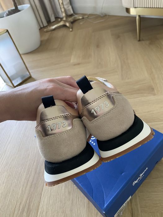 Nowe sneakersy Pepe Jeans r. 37 ari gala rose gold