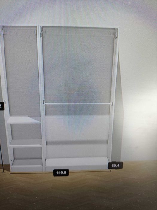 szafa PAX biała + lustra