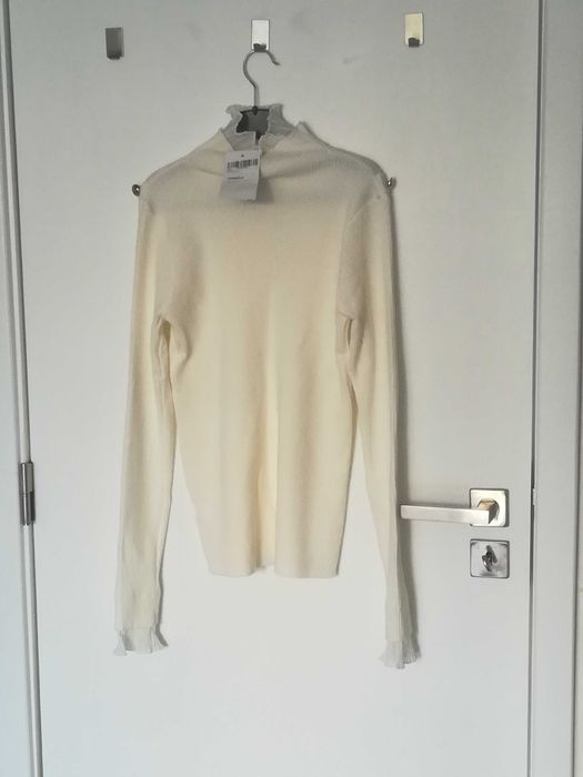 camisola com gola  (nova) - s/m