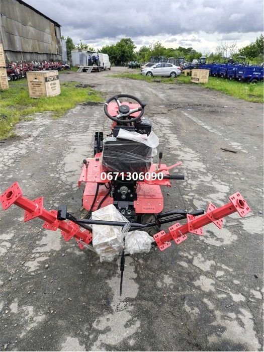 Мінітрактор МТ-192GH PRO(гідравліка) Forte Форте Переломка 4х4 (бензин) повний привід з фрезою та грунтозачепами доставка безкоштовна є кредитування
