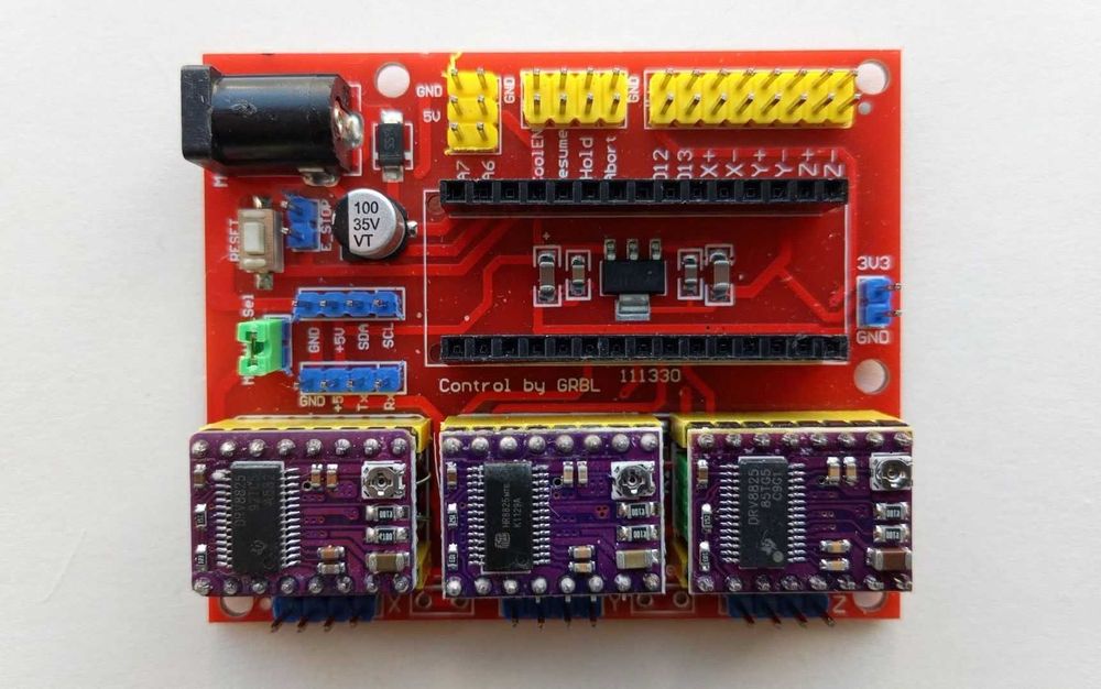 Шилд для 3D принтера Arduino Nano с 3-мя драйверами DRV8225 ток 2,2 А