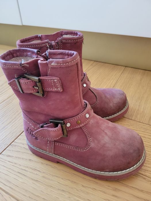 Високі шкіряні черевики з утепленням Lasocki kids