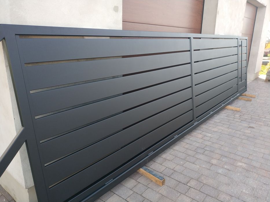 Brama przesuwna, furtka, OCYNKOWANA OGNIOWO, Producent