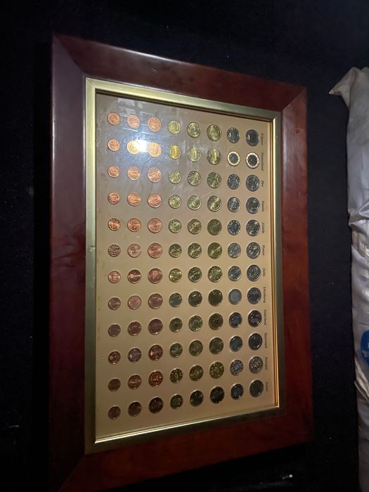 Quadro Moedas de Euro 2002