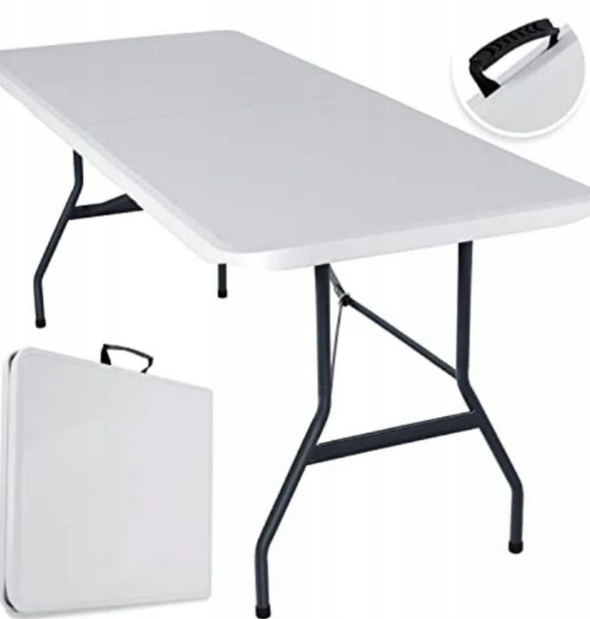 Stół KESSER tworzywo sztuczne prostokątny 76 x 183 x 74 cm