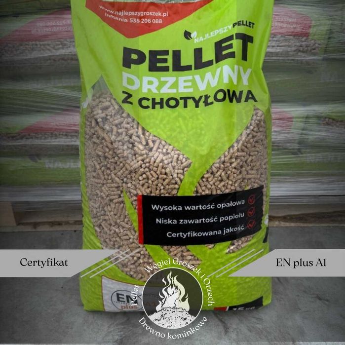 Pellet drzewny z Chotyłowa certyfikat ENplus A1 DOSTAWA