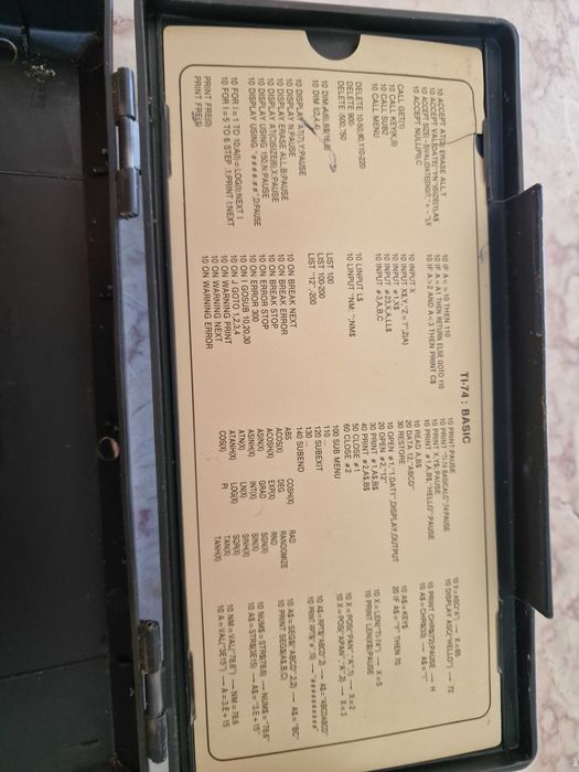 Texas Instruments TI-74 BASICALC Calculator64564315027202123