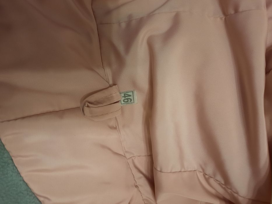 Пуховик, розовий, S-М