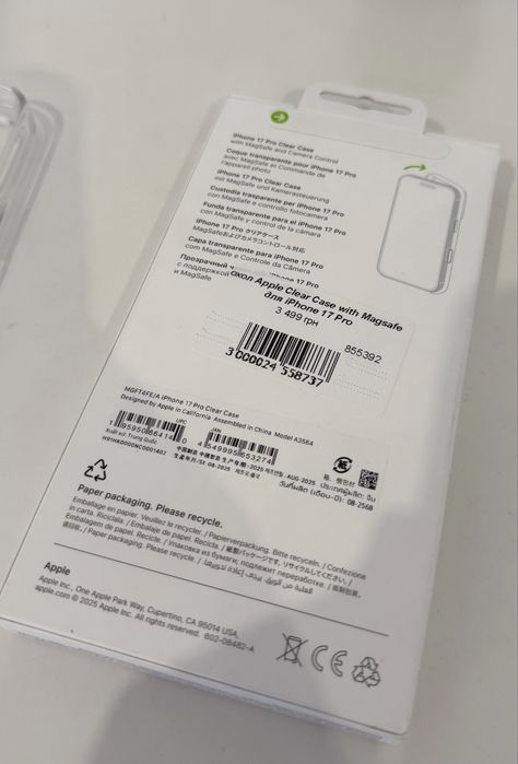 Чохол Apple Clear Case with Magsafe для iPhone 17 Pro