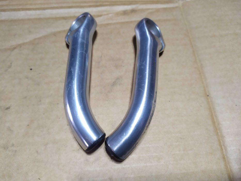 Rogi aluminiowe na kierownicę Dł.12cm Srebrne Polecam
