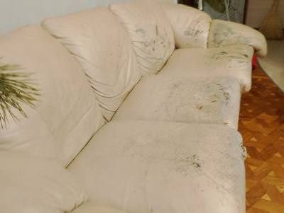 Диван кожаный под ремонт