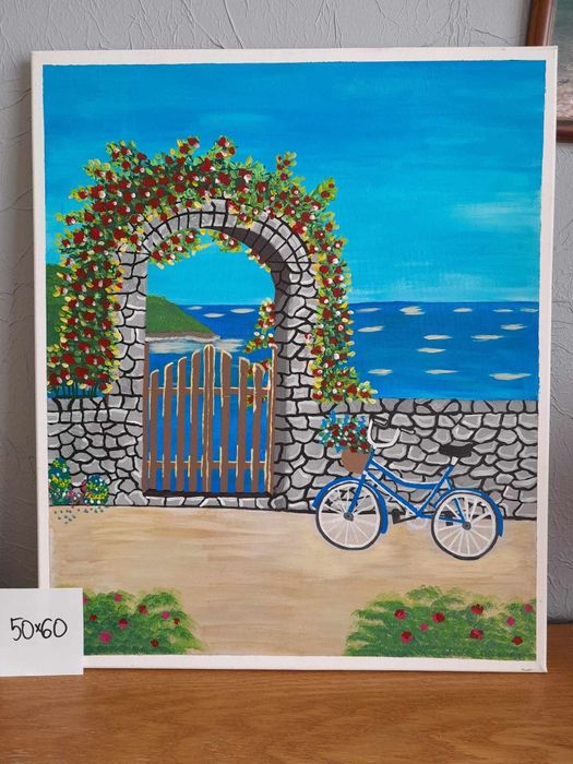 Obrazy ręcznie malowane akrylami