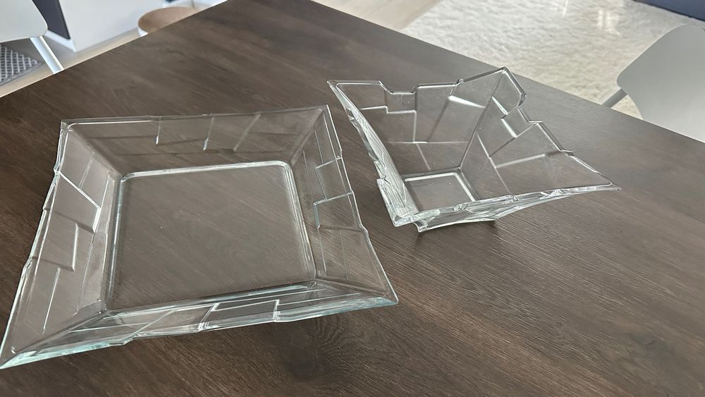 Zestaw naczynia , głęboka miska do sałatki i płaski talerz