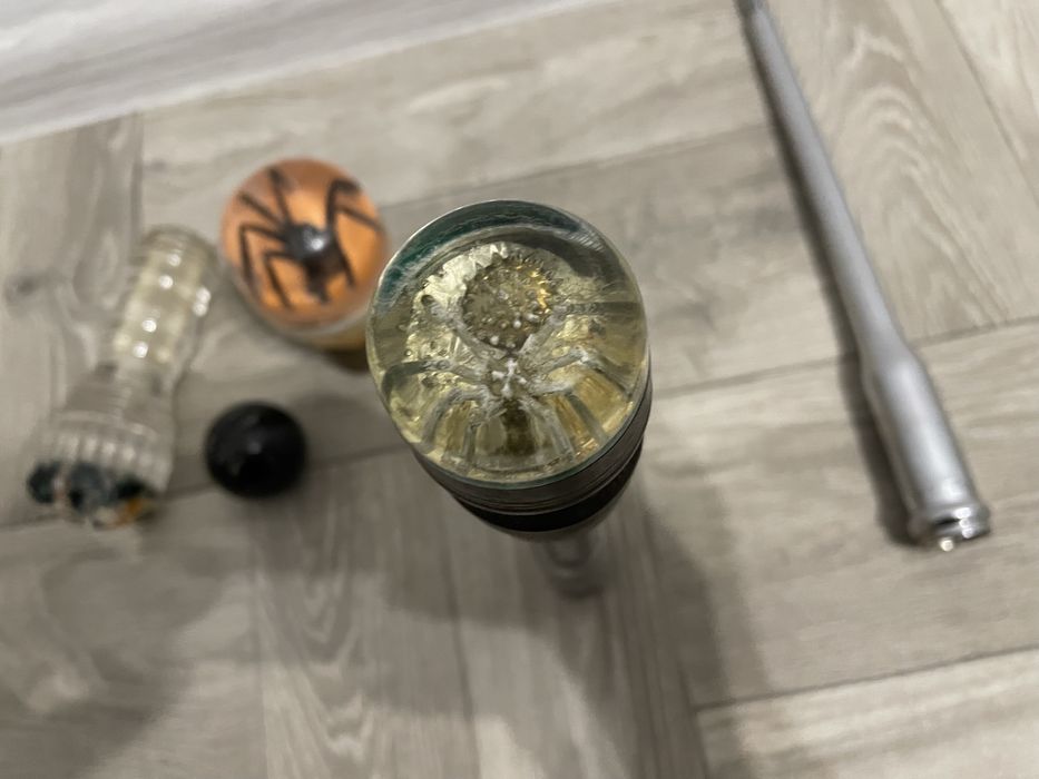 Ручка кпп - шар розочка паук рычаг хром - ссср