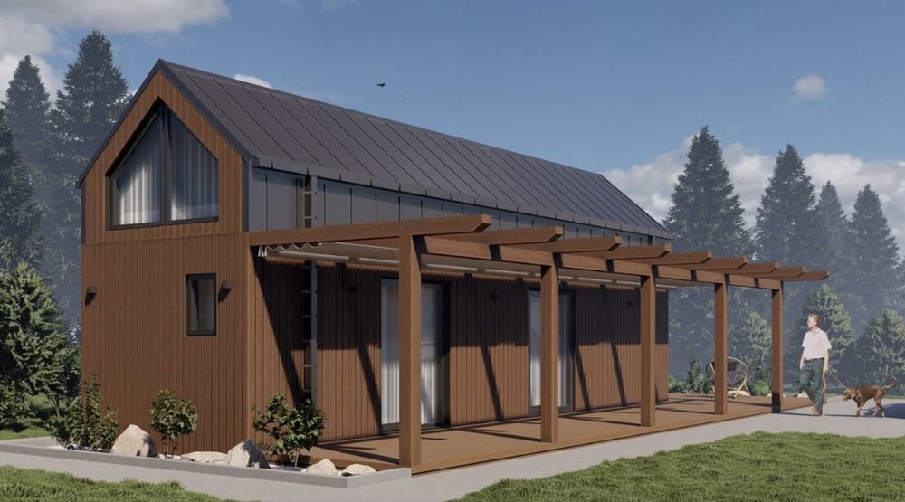 Dom modułowy! Nowoczesna Stodoła 50 m2 Całoroczny! Okazja!