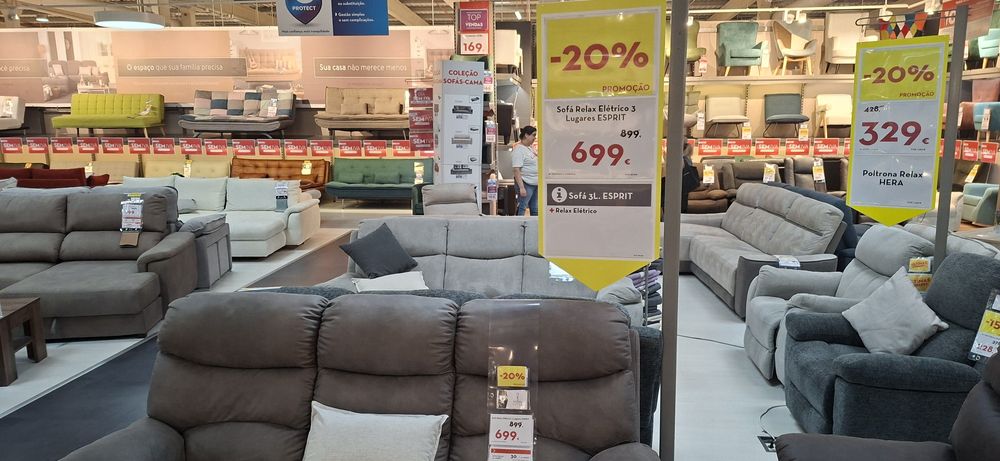 Sofá como novo com regulaçao eléctrica